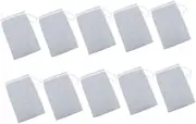 CIYODO Multiple Usage Filter Bag 10pcs Nylon Strainer Bag Drawstring Mesh for Nut Milk Easy to Open Close Sturdy