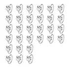 30Pcs Leaf Napkin Rings Set,Metal Napkin Holders Buckles for Table5390