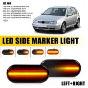2X Sequential Side Smoke LED Marker Signal Lamps Light Dynamic for Volkswagen VW