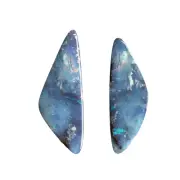 Boulder opal 18.31ct set of 2 Australian natural solid loose unset stone Winton