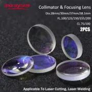 2PCS Collimator Focusing Lens Dia.28 30 37 for Raytools Bodor WSX Precitec Head