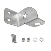 Rear Bonnet Hinge UHF Mount Antenna Bracket Fit For 76 Series LH 2mm Stainless Steel