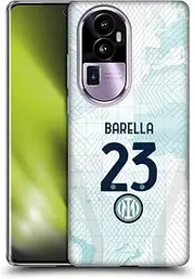 Head Case Designs Officially Licensed Inter Milan Nicol Barella 2022/23 Players Away Kit Soft Gel Case Compatible with Oppo Reno10 Pro+