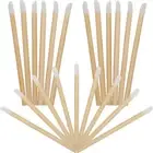 100 Pcs Wooden Lip Gloss Wands Makeup Applicators