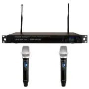 VOCOPRO UDX-DUAL-HANDHELD Digital PLL Wireless Rackmount Microphone System