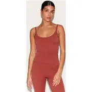 Petite Paprika Sculpt Gym Strappy Vest, Paprika