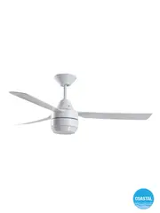 Bayside Calypso 122cm Fan with Light in White