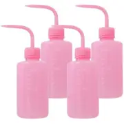 4 Pack 250ml Plastic Water Squirt Bottle Squeeze Diffuser Wash Bottle Containers