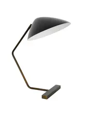 Wyatt 1 Light Table Lamp in Bronze with Black Shade