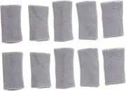 Yardwe 10pcs Basketball Finger Sleeves Tape Professional Finger Guard Protectors for Breathable Cots Elastic Fit