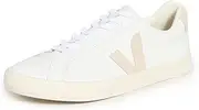 [Veja] Men's Esplar Logo Sneaker, Extra White/Sable, 12