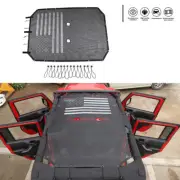 Sunshade Mesh Top Cover Bikini UV Protector For Jeep Wrangler JK 4Door 2007-2017