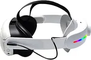 Ubxvamm Virtual Reality Glasses Battery Backup Head Strap Comfortable Adjustable 4000mAh Power Accessory with LED Light