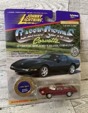 JOHNNY 1997 Lightening Vintage 1995 Red CORVETTE With Coin Limited Edition 78-4