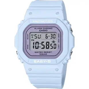【CASIO 卡西歐】BABY-G 春季色彩方形女錶電子錶 畢業禮物(多色任選一款)