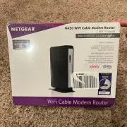 NETGEAR N450-100NAS WiFi DOCSIS 3.0 Cable Modem Router N450 SEALED