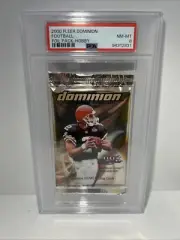 2000 Fleer Dominion Football Foil Hobby Pack PSA 8 (RARE) “Tom Brady RC?”
