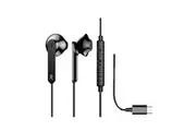 Sansai USB Type-C Stereo Audio Headset Earphones for Pixel Samsung iPhone Black