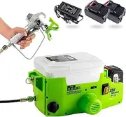 Backpack Airless Paint Sprayer, 500W Portable Airless Spraying Machine with 1.5m Hose, 1.1L/Min Wall Paint Sprayer with 6 Gears Speeds, for Home Interior Exterior