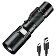 Flashlights High Lumens Rechargeable, Powerful LED Pocket Flashlight with Cli...