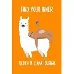FIND YOUR INNER: SLOTH & LLAMA JOURNAL