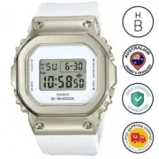 New Casio G-Shock Metal Covered Women Watch Champagne Gold White Digi GMS5600G-7