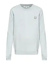 Maison Kitsuné Bold Fox Head Patch Knitted Jumper S White