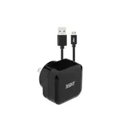 3sixT Wall Charger AU 5.4A + Micro USB Cable 1m (3S-1010) – Black