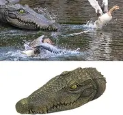 13.8 Inches Floating Alligator Head Pool Accessories Float Alligator Fake Crocodile Head Decoy Crocodile Floating Head for Goose, Heron, Duck Control, Pool, Garden and Patio Decorations Accessories