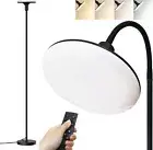 Led Floor Lamp, Bright Sky Torchiere Floor Lamps with Adjustable Gooseneck, D...