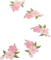 DOITOOL 20Pcs Flower Clothes Patches Durable Sew Applique for DIY Crafts Clothing Bags Scarves Hats and Tablecloths for Personalizing Your Style