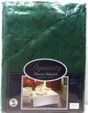 Dynasty Damask Tablecloth (Wrinkle Free) Oval 60" x 104" by Du Pont