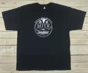 New FIRESTONE WALKER Brewing Milk & Cookies Stout Black T-Shirt Size 2XL XXL