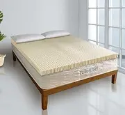 7 Zone Green Natural Organic Latex Mattress Topper King Size - 3 inch - Soft Plush Pillow Top - GOLS Certified Latex Foam Bed Pad for Side Sleepers Zonal Support Durable and Breathable