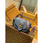 二手LOUIS VUITTON LV PONT 9 SOFT 馬鞍包 M58964藍色