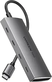 UGREEN USB C Hub Aluminum, 10Gbps Type C 3.2 Splitter with 4 USB C 3.2 Gen 2 Ports, High Speed Multiport Adapter Expander for PC Laptop MacBook Pro, iMac, iPad Air, Chromebook, Galaxy S24, and More
