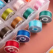 25 Pcs Assorted Colors 70D/2 (60WT),Thread Plastic Size A SA156 Embroidery and Sewing Machine Embroidery Thread Sewing Thread (25 Colours)