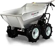 BAUMR-AG Petrol Mini Dumper Wheelbarrow Motorised 196cc 6.5HP Power Barrow with Galvanised Bucket, Site-Mate Series BPR890