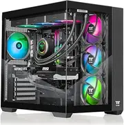 Thermaltake LCGS View 9880-380 Gaming Desktop (AMD Ryzen™ 7 9800X3D, ToughRam 32GB DDR5 6400MT/s RGB Memory, NVIDIA® GeForce RTX™ 5080, 1TB NVMe M.2, WiFi, Windows 11) V38B-B850-580-LCS