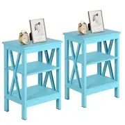 Nightstands Side/End Table with Storage Shelf Nightstands for Children's Room