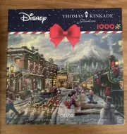 Thomas Kinkade 1000 Piece Holiday Puzzle-"Candy Cane Express"