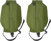 [uxcell] Leg Gaiters, Waterproof Shoe Covers Hiking Gaiters Adjustable Snow Boot Gaiter for Hiking, Walking, Climbing, Green