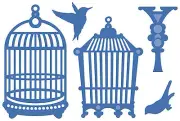 Birds & Cages Kaisercraft Decorative Die Set for Cardmaking,Scrapbooking, etc