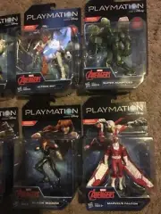 7 DISNEY PLAYMATION AVENGERS FIGURES HAWKEYE/BLACK WIDOW/FALCON/ULTRON, ETC. NEW
