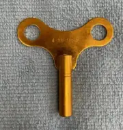 New Brass Key For Herr Standard 400 Day / Anniversary Clocks