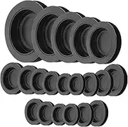 20pcs Rubber Saving Boxes Plug Round Piggy Bank Stopper Cover Rubber Black Round Plug Mini Furniture Pad Coin Bank Part for Flush Piggy Bank Jar