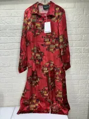 NWT‼ TRIBALBYN Sz S Red & Yellow African Geometric Print Matching Two Piece Set