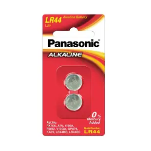 【Panasonic 國際牌】鹼鈕電池LR-44(2入)