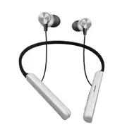 LMK-18 Portable Magnetic Wireless bluetooth Earphone Stereo TF Card Sport Headset Headphone With Mic WHITE COLOR