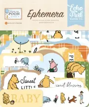 Echo Park Ephemera-Icons, Winnie The Pooh Baby - 3 Pack